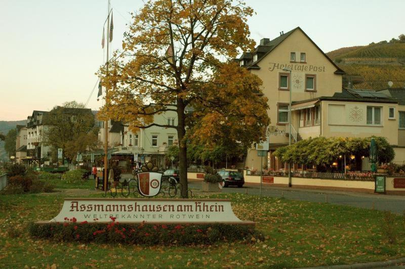 Hotel Cafe Post Rudesheim am Rhein Bagian luar foto